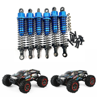 6Pcs Metal Oil Shock Absorber Damper for HOSIM XINLEHONG XLH 9125 9155 9156 1/10 1/12 RC Car Upgrade Parts Accessories,1 jasmine