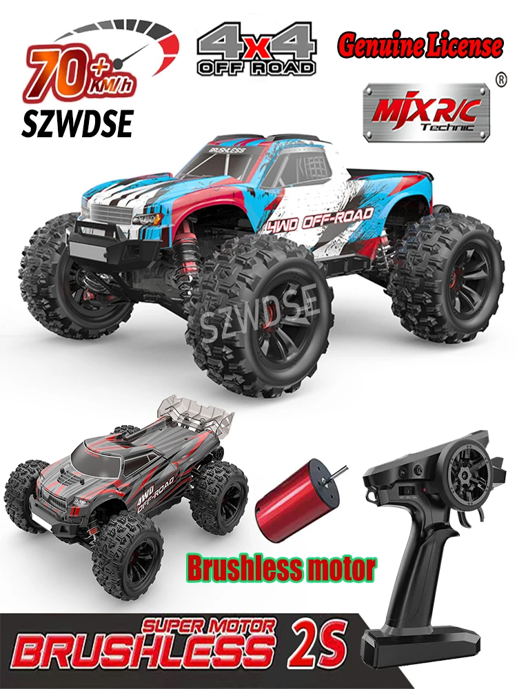 Hyper Go MJX Echte licentie 16208 16210 1/16 4WD RC auto 55 km/u borstelloze RC racewagen afstandsbediening auto's off-road vrachtwagen speelgoed - afbeelding 2