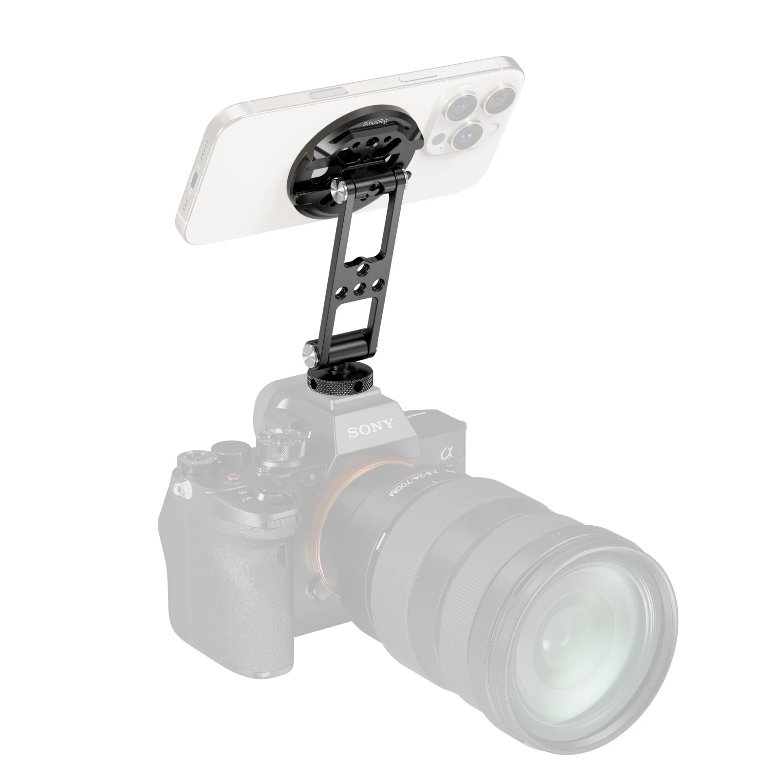Podpórka SmallRig z płytką do mocowania na zimnej stopce MagSafe uchwyt do telefonu do monitora aparatu do selfie na świeżym powietrzu-5156/5155/5157 — zdjęcie produktu 5