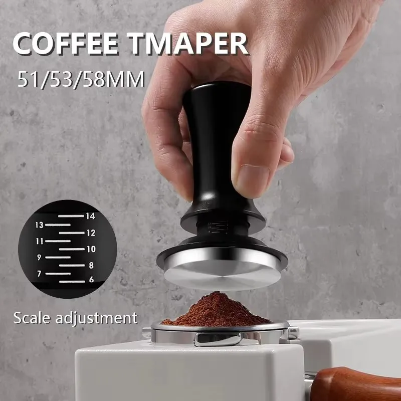 

Coffee Tampers Constant Pressure For 51/58mm Stainless Steel Espresso Tamper with Calibrated Spring Loaded Barista Tools