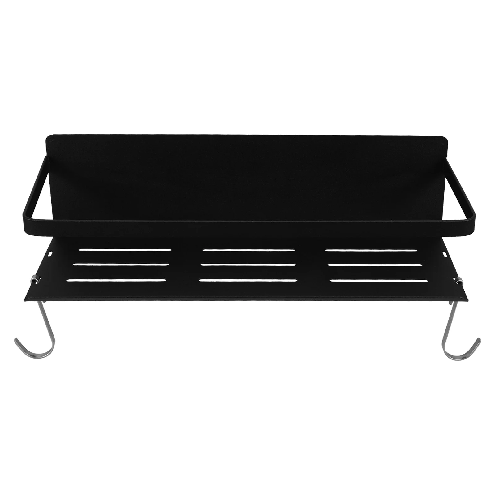

Magnetic Refrigerator Shelf Single Layer Black Holder Multifunctional Storage Rack Kitchen Bathroom ganizer Reusable