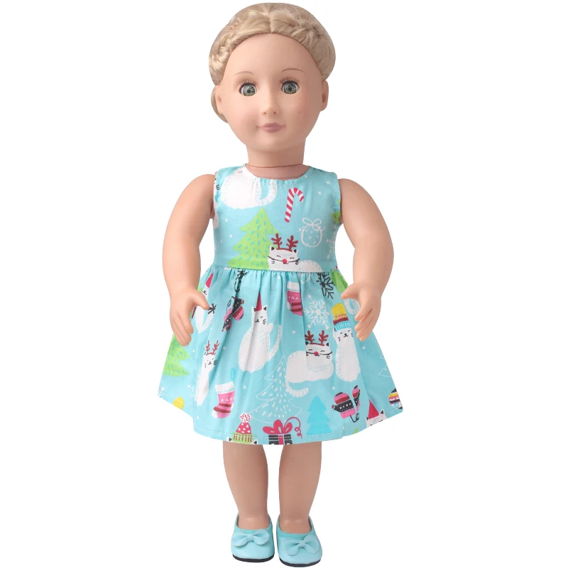 Various Cute Dress 1pcs Ours & Generation 43 cm Reborn Baby Dolls Accessories Children Toys American 18 Inch Girl Doll Skirt