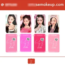 4Pcs/Set KPOP IVE AMUSE Wonyoung Personal LOMO Cards Endorsement Card Double-Sided Photocards Postcards Fans Collection Gift