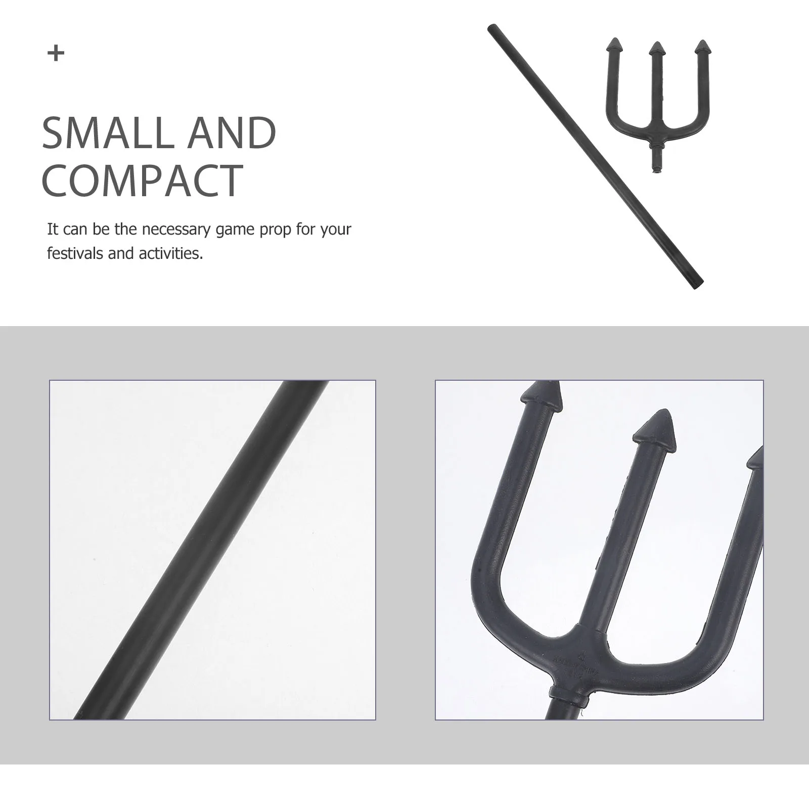 

Devil Fork ABS Plastic Halloween Prop for Cosplay Demon Costume Party Photo Prop Decoration Devil Cosplay Pitch Fork