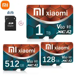 Mijia Xiaomi Tarjeta de memoria SD de 2TB 1TB 512GB Tarjeta TF U3 Clase 10 de alta velocidad Tarjeta de vídeo 4K Ultra-HD Tarjetas de memoria Flash SD 128GB 64GB