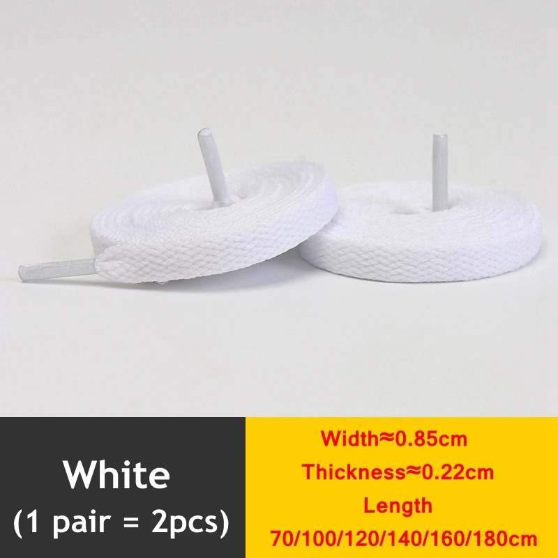 1 paar/AF1 Schoenveters Platte Dikker Weave Craft Off Zwart Wit Veters Hoge top Sneaker Schoenveter Accessoires 25 Kleuren