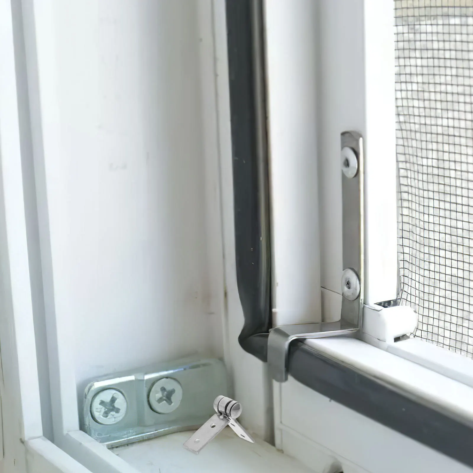

1Set Stainless Steel Folding Window Hinge Frameless Design Home Window Accessories Replacement Hardware Durable Fittings