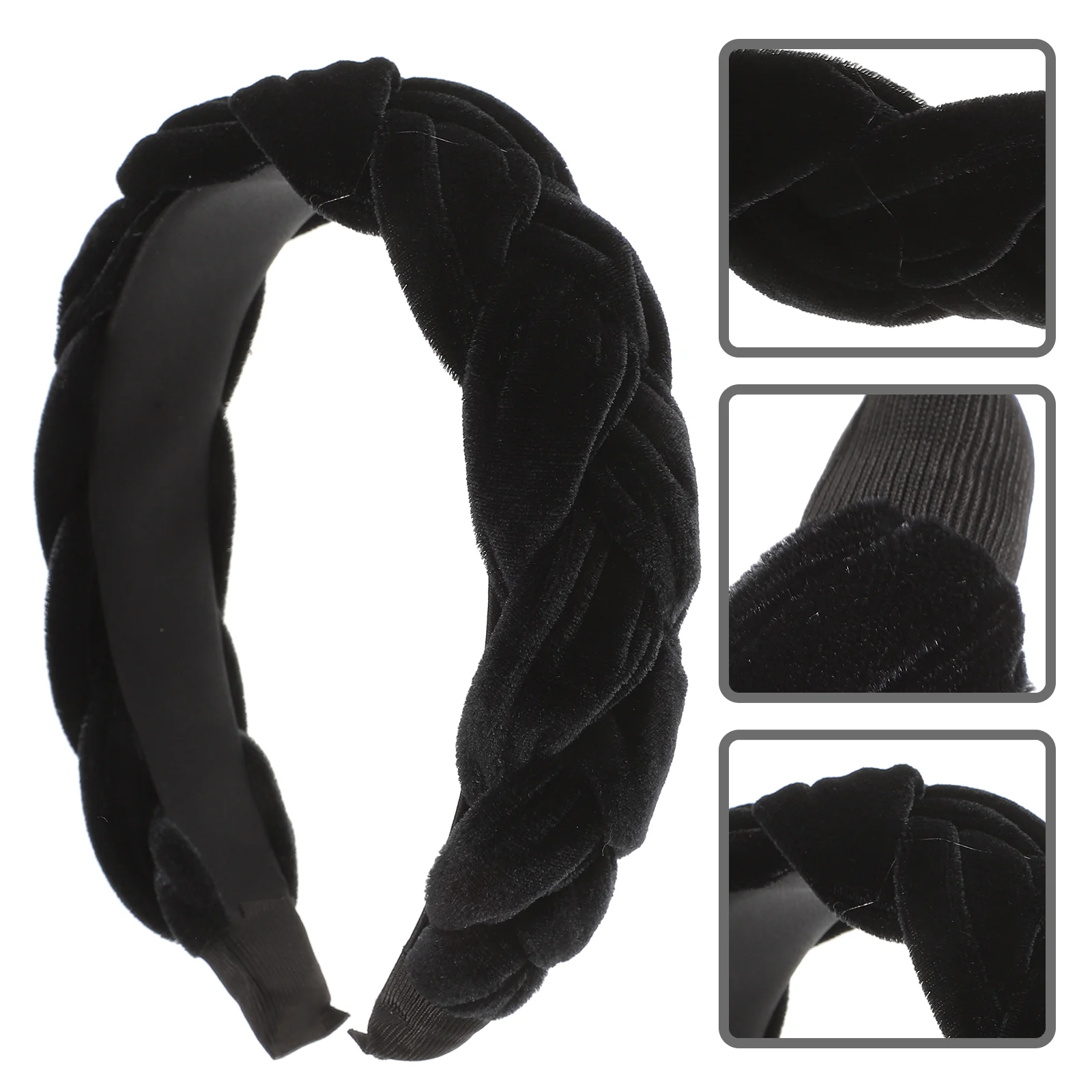 

Cross Hair Ladies Braid Flannelette Wide Hair Hair Accessory for Woman Girl Black Woman Hair Hoop Cross Hair Hoop