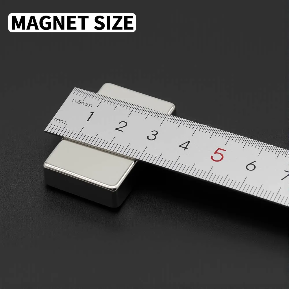 40x25x10mm Powerful Neodymium Magnet N35 NdfeB Permanent Magnetic imanes Block Super Strong Fridge Magnets DIY