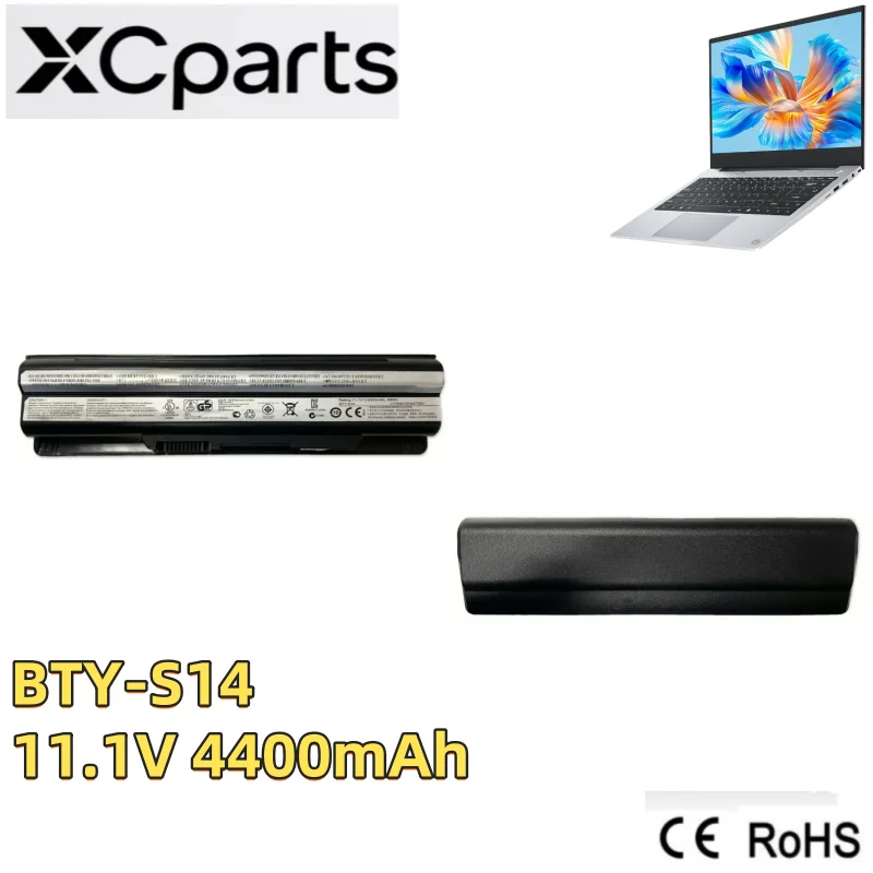 11.1V 4400mAh New BTY-S14 Battery Laptop For MSI GE70 GE60 FX720 GE620 GE620DX GE70 A6500 CR41 CR61 CR70 FR720 CX70 FX700 CX650