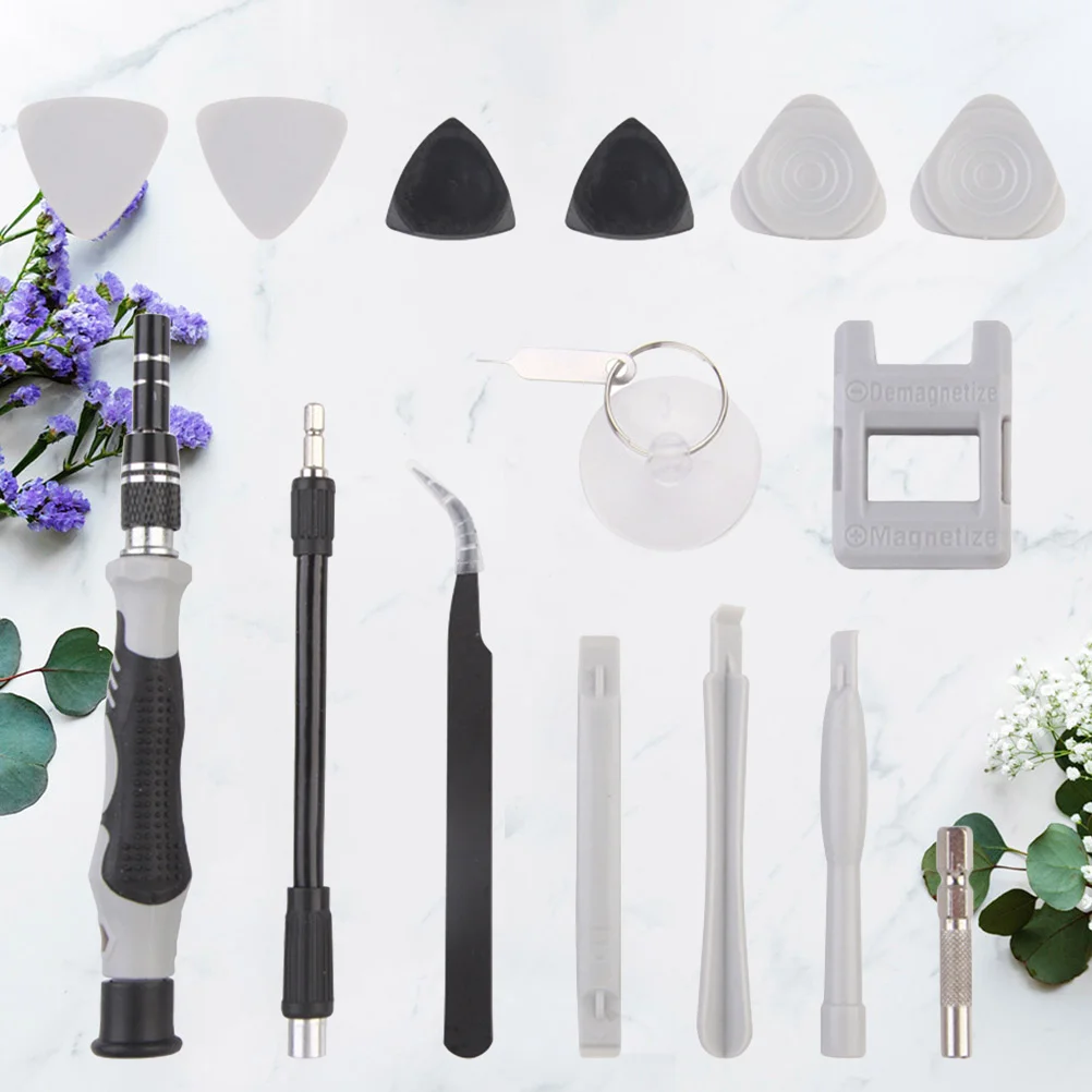 1 set 15-In-1 Phone Repair Tool Kit Mobile Maintenance Screwdriver Set Non-Slip Handle For Cell Phone Computer Appliance Fixing