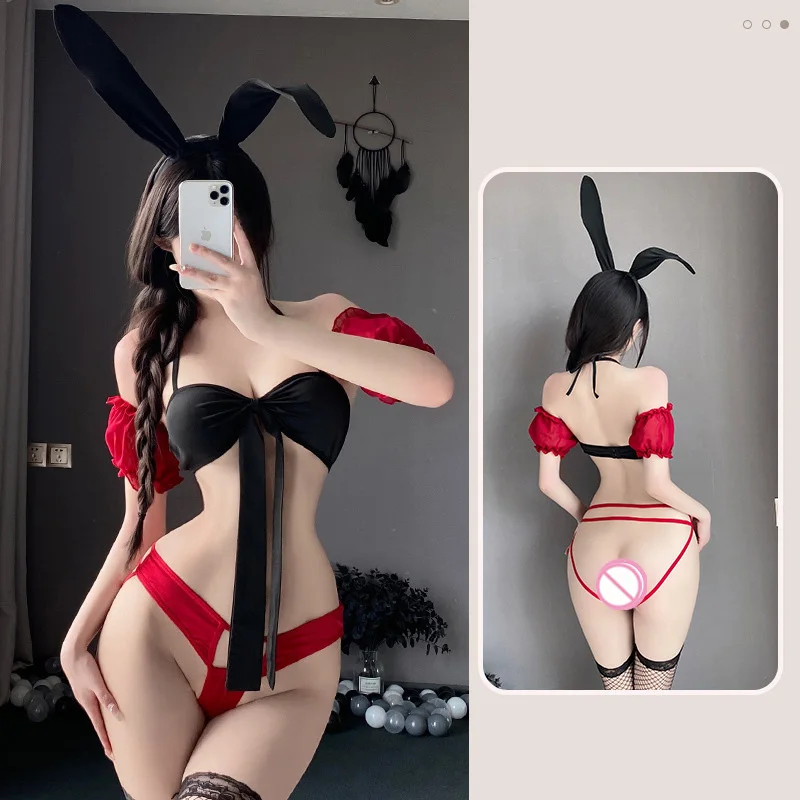 Lingerie Teasing Pure Desire Rabbit Girl Temptation Uniform Bed Woman Battle Robe sexy tols woman erotic costume 18 Sex shop xxx