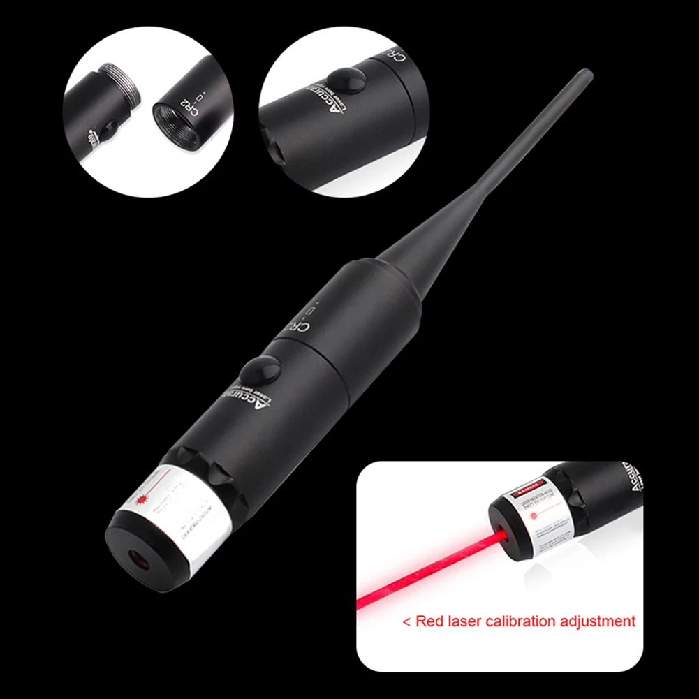 625-660nm Red Dot Laser Bore Sighter Calibration Laser Scope Kit For 0.17 - 0.78 Caliber Collimator Calibrator With 32 Adapters
