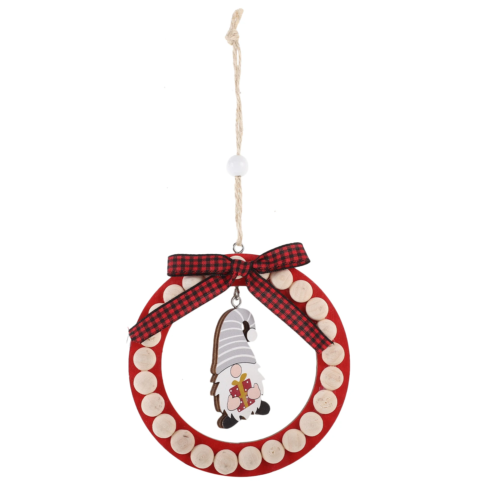 

Christmas Tree Ornaments Wooden Wreath Xmas Decor Rustic Pendant Holiday Supplies Reusable Gifts Party Props Festive Hanging