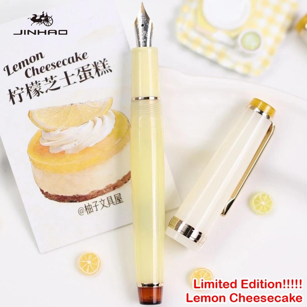 

2026 Limited Edition JINHAO 82 Fountain Pen Lemon Cheesecake Color EF/F/M Writing Smooth Office School Supplies Stationery