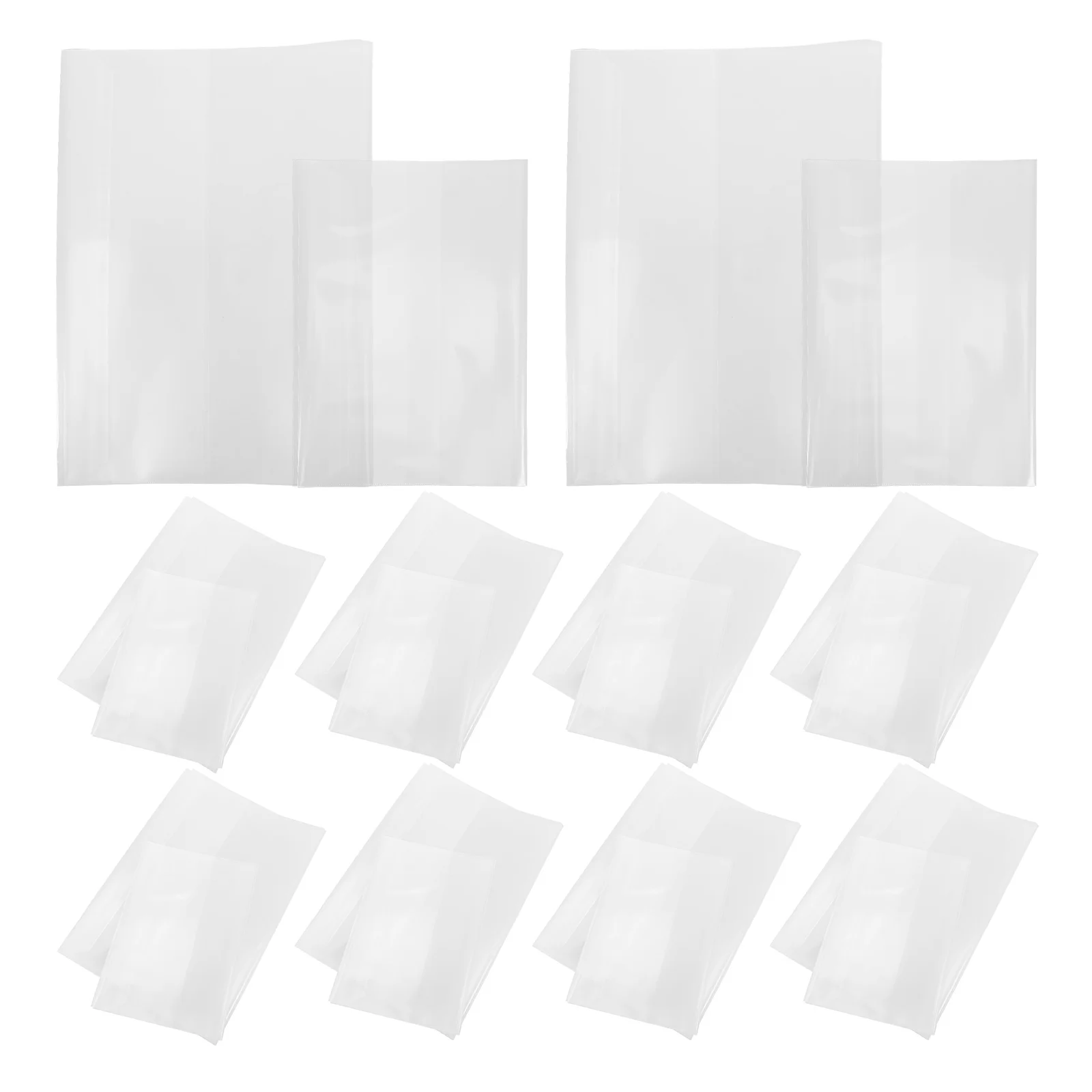 20 Pcs Transparent Book Cover Protective Convenient Multifunctional Clear Sleeve Protector Scrapbooks DIY Protection Covers