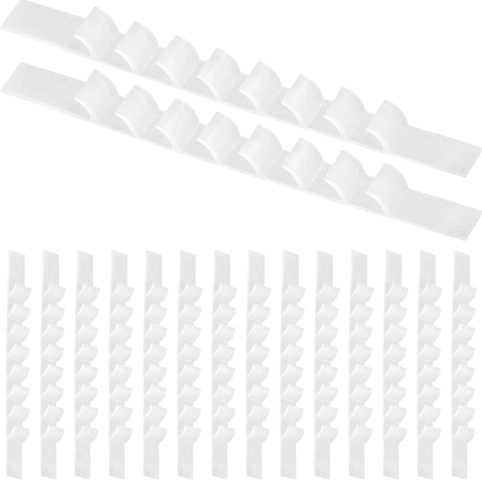 

50 Pcs Wardrobe Hanger Anti-slip Stripes Anti-skid Grip Accessories Hanging Clothes Gripper Strips Non-