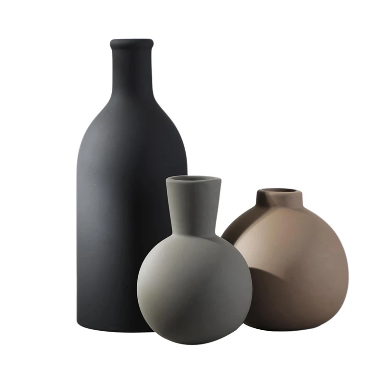 

Ceramic vase Ceramic Vase Set of 3, Vases Home Decor Rustic Vase Farmhouse Decor