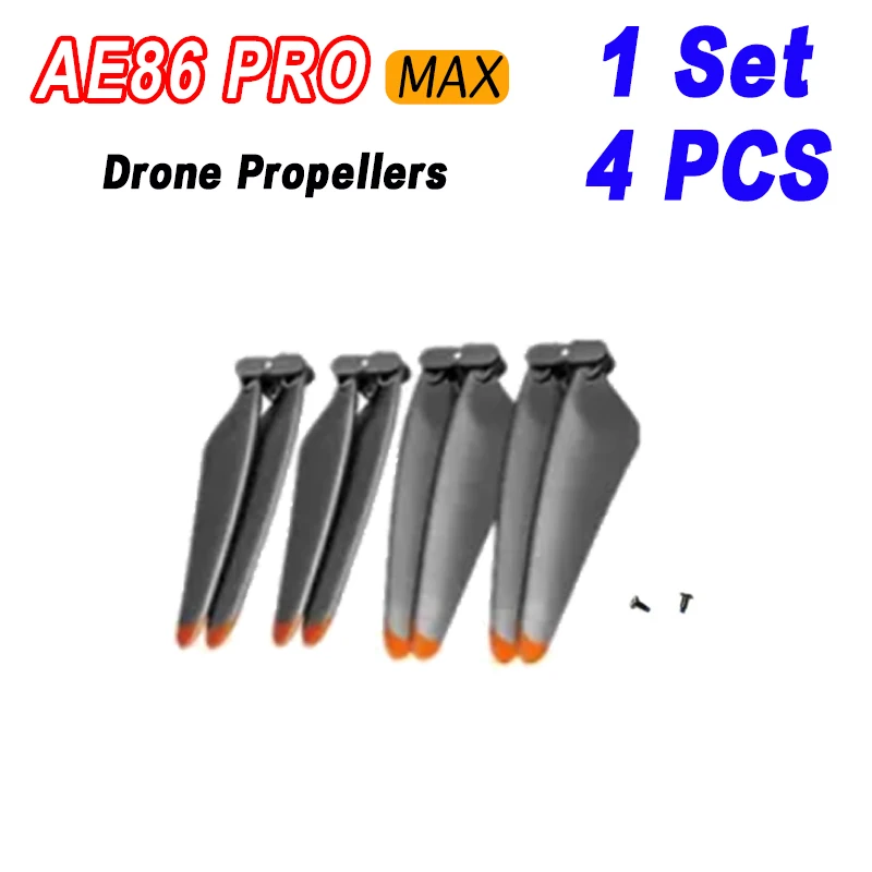 4PCS AE86 ProMax+ Drone Propellers AE86 Spare Paddles For AE86 ProMax 8k Aerial Brushless Drone Accessories Parts