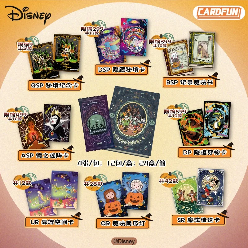 Card.Fun Authentic Disney Magic Wonderland Collection Card Kawaii Mickey Mouse Card Anime Peripheral Flash Card Gift