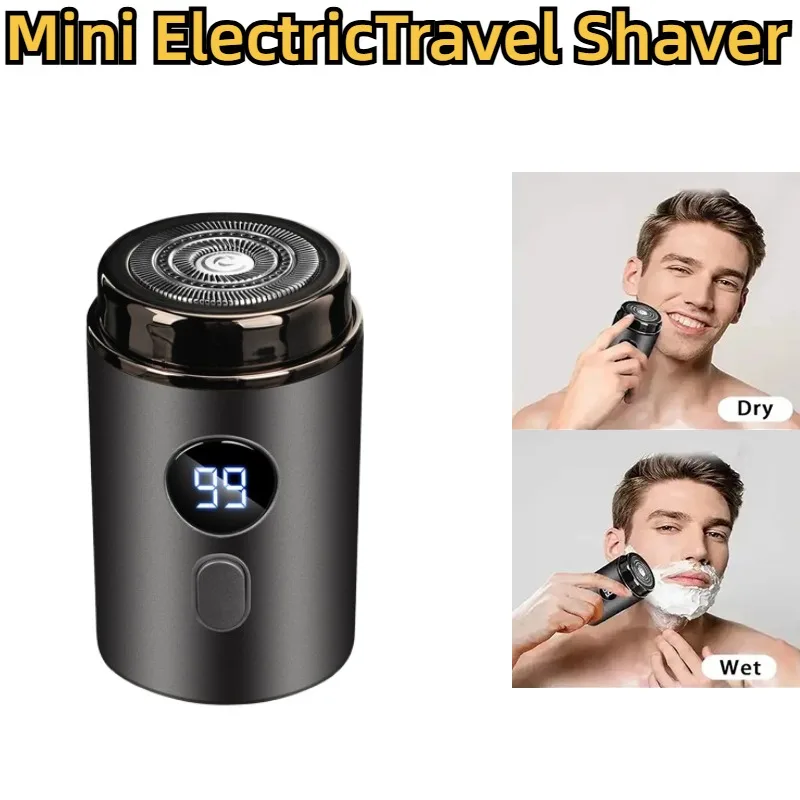 Electric Shavers Men Electric Shaver Rechargeable Type-c Charging Car Portable Shaver Led Digital Display Men Women Home Razor