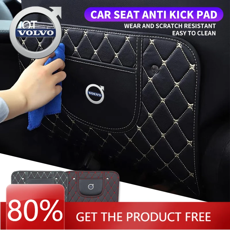 

Эмблемы 2026, новый чехол для Volvo из искусственной кожи, автокресло, противоударный коврик, чехол на сиденье для Volvo V60 XC60 XC90 S60 XC40 V40 S8