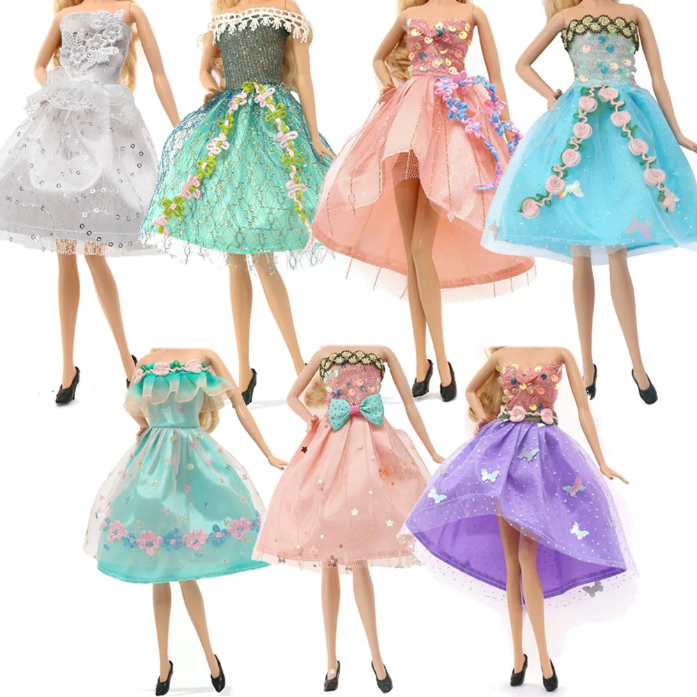 Pop Doll vestido con hombros descubiertos, falda informal diaria, ropa para muñeca Barbis y BJD de 11,5 pulgadas, accesorios para muñecas, juguetes para niñas