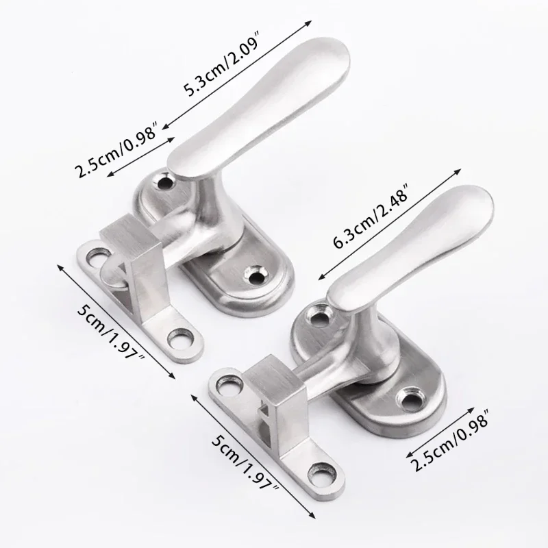Stainless Steel Doors and Windows Sash Lock Window Latch Handle Sliding Window Handle Security Hasp Hardware Fittings