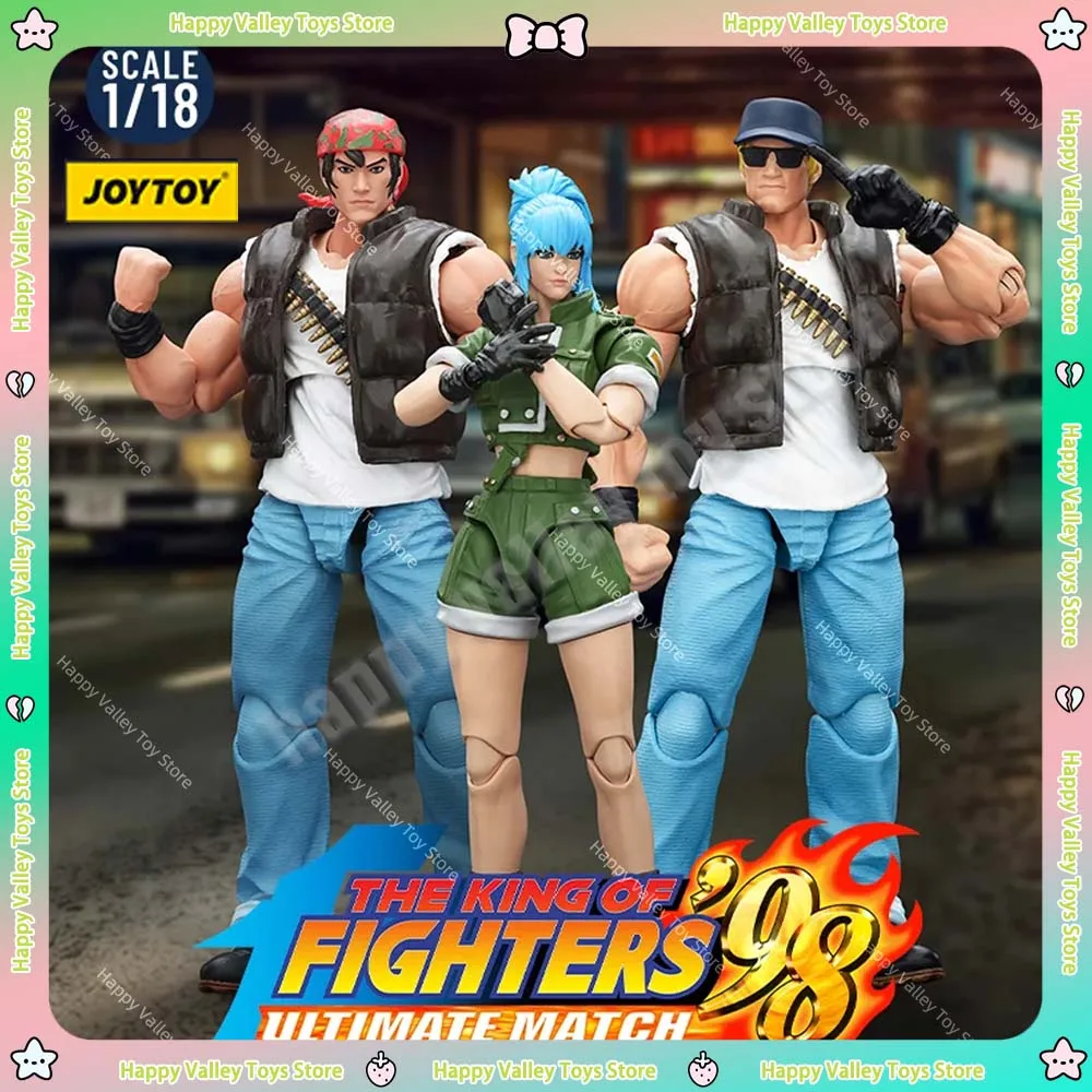 

New JOYTOY 98UM Dark Source King of Fighters Action Figure 98UM Wrath Team Liana Hardilan Ralph Clark Handmade Gift Toys