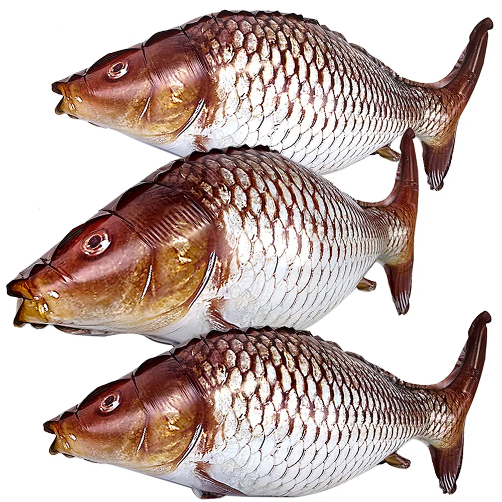 1/3/6 Uds. Globos de pescado para decoraciones de cumpleaños de peces, globo de pesca, decoración de fiesta de pesca, recuerdo de fiesta de pesca de pescador