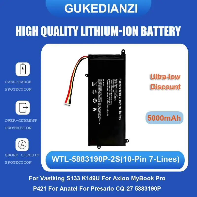 

Battery For Vastking S133 K149U Axioo MyBook Pro P421 Anatel Presario CQ-27 5883190P