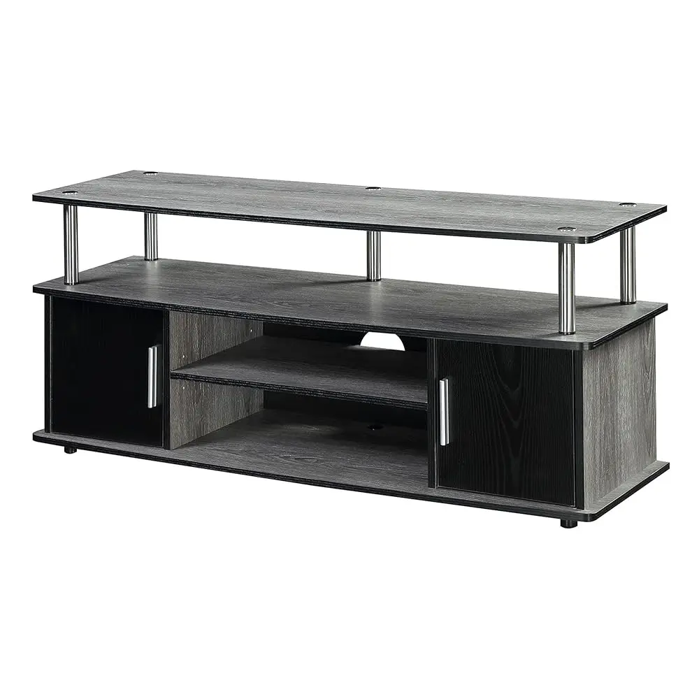 

Designs2Go Monterey Стенд Семейный развлекательный центр с шкафами для хранения и полками, современная ТВ-консоль для гостиной,