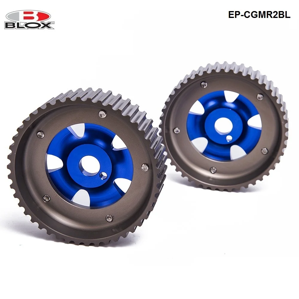 For Toyota Celica / MR2 / 3S-GTE Adjustable 2 Piece Aluminium Camshaft Cam Gear 2Pcs Blue EP-CGMR2BL