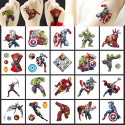 20Pcs Cartoon The Avengers The Hulk Iron Man Tattoo Sticker Children's Reward Sticker Pack Cute Laptop Skin Stickers