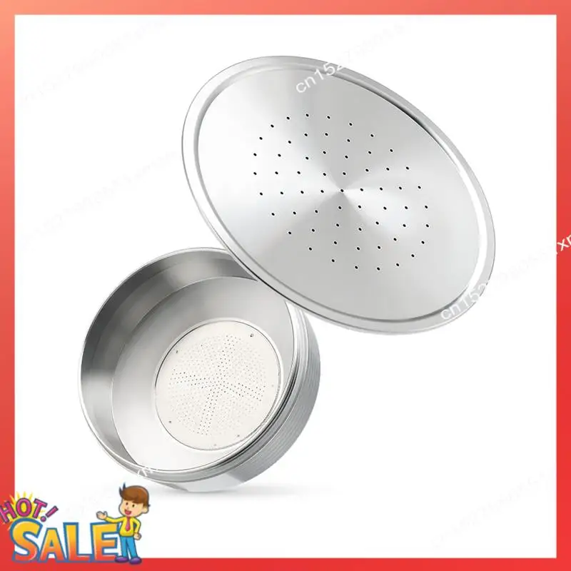 ABCL Reusable Coffee Capsules Stainless Steel Refillable Coffee Pods Coffee Spoon And Brush For Senseo HD7801 Coffee Maker Durab