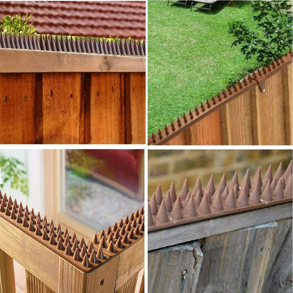 

3Pcs Anti-Climbing Spike Plastic Nail Bird Spike Enclosure Fence Security Strip Home Window Balcony Roof Repellent