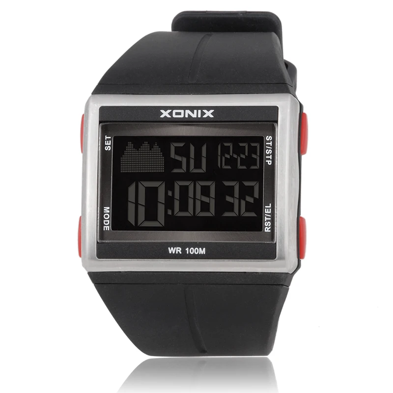 XONIX New Classics Sports Swim Dive Waterproof 100M Women Digital LED Quartz Stopwatch Alarm Countdown Wrist GK