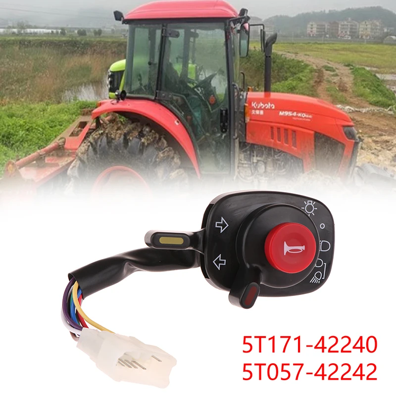 Tractor Machine Lighting Combination Switch 5T057-4224-2 5T171-42240 5T057-42240 Compatible With Kubota Accessories