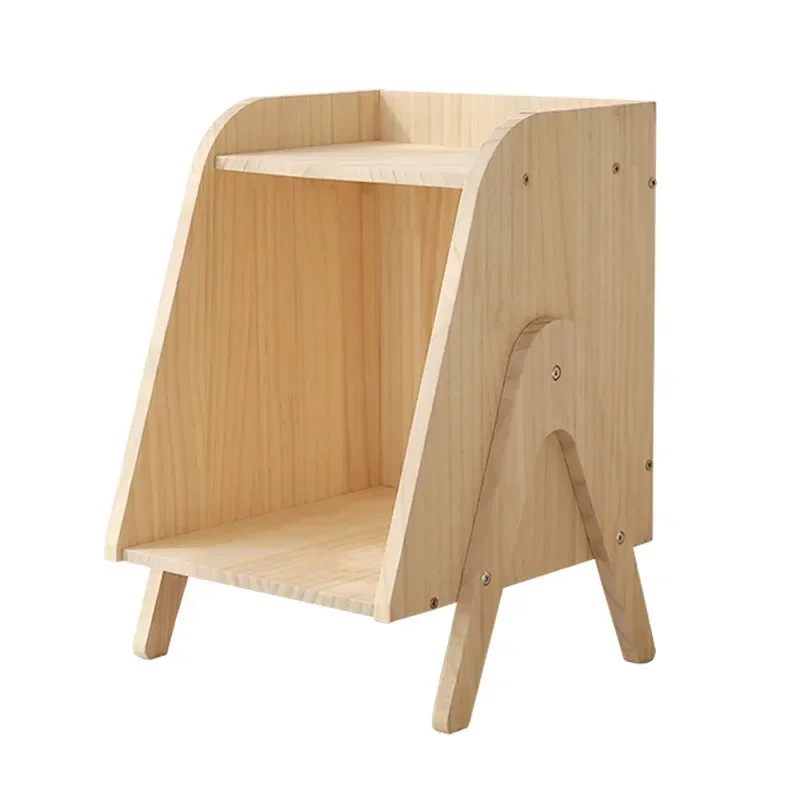 

Nightstand Nuance Nordic Modern Solid Wood Lightweight Bedside Storage Elegant Bookshelf for Bedrooms
