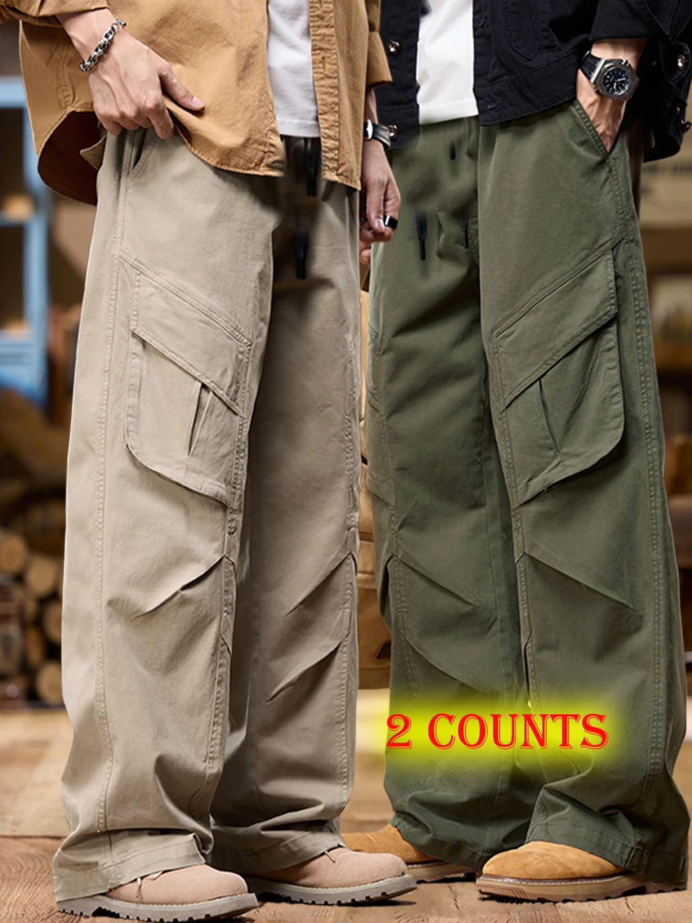

Work pants men's summer thin fit loose straight casual long pants men's sports pants quick drying