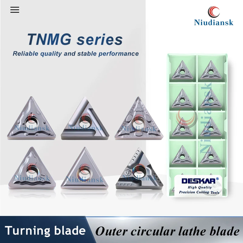 

Токарные пластины с ЧПУ TNMG160408-CF MA MQ MS HA R/L-S R/L-VF LF6018S Обрабатывающий центр Внешний токарный инструмент из нержавеющей стали