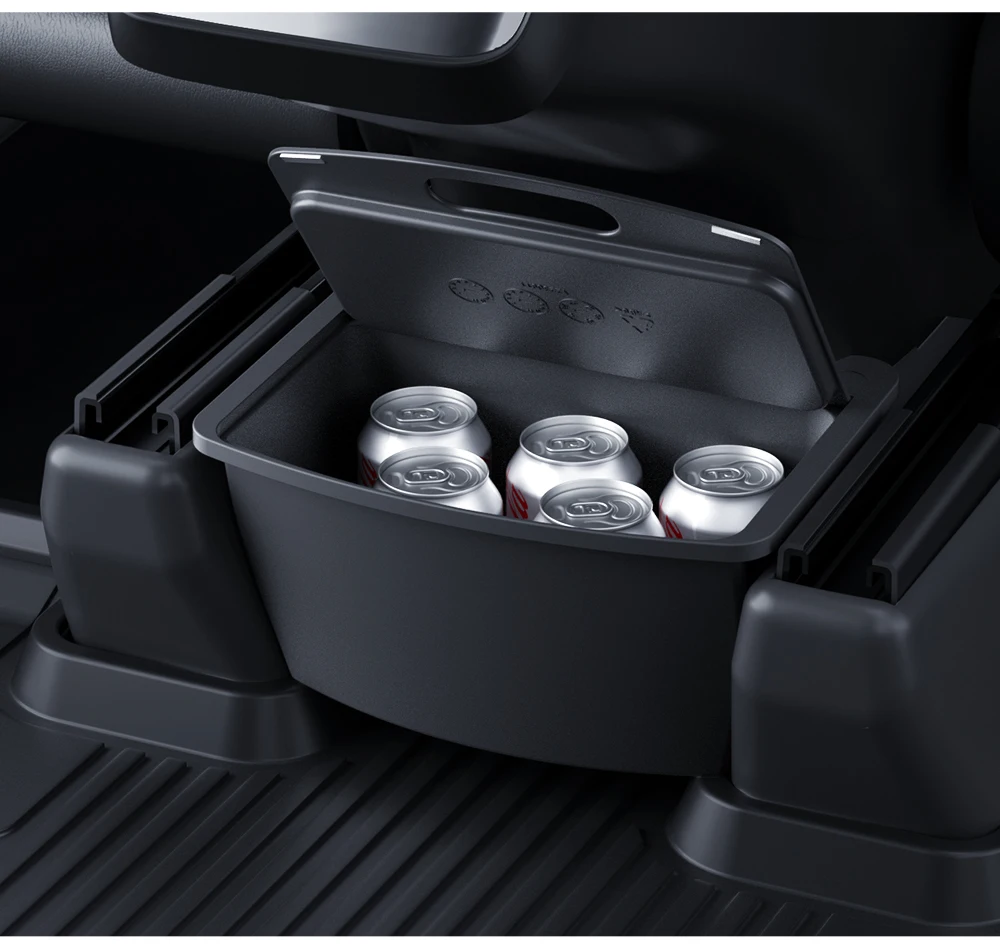YZ Für Tesla Model Y Juniper 2021-2026 Magnetische Saugnapf-Aufbewahrungsbox für die Rückbank, Zwischenstauraum für Tesla, Autozubehör – Detail 22