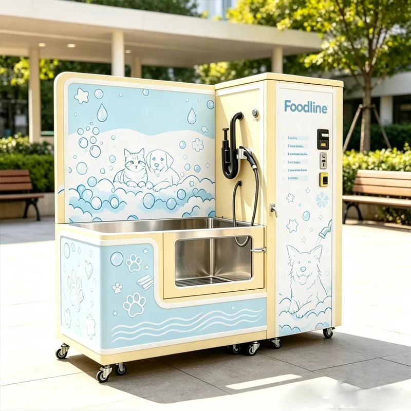 Self Service Pet Bathing Machine Automatic Shampoo Foam Rinsing System Commercial Dog Wash Equipment Customized