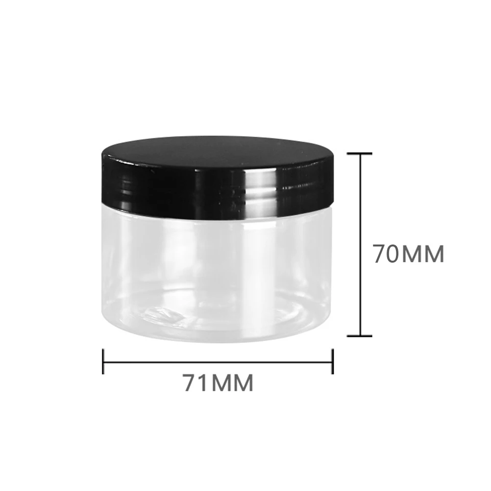 

Portable Mini Case Clear Plastic Container for Travel Makeup Cream Storage No Leakage Ideal for Powder Cream