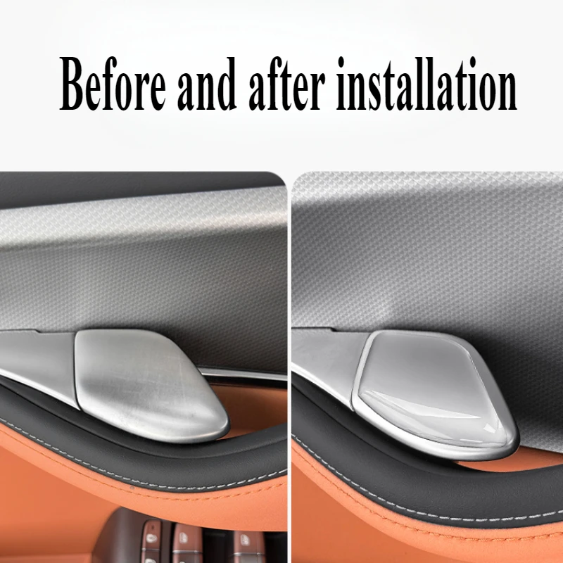 For BYD Sealion 7 EV Epoxy Inner Door Handle Sticker Interior Protective Decoration Accessories