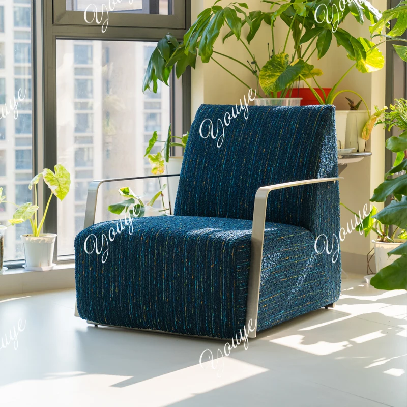 

Диван, одноместный стул, повседневный диван из овечьей шерсти, современный простой диван для гостиной, спальни, одноместный хлопок и лен