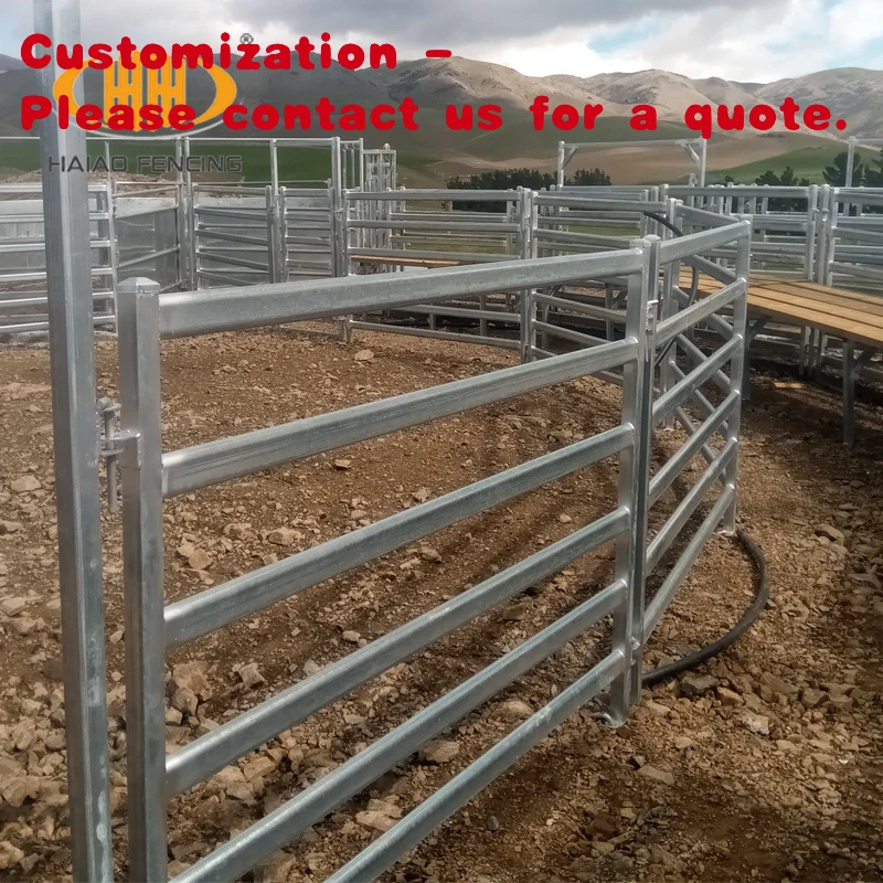 custom.Bulk High Quality Australia Standard Galvanized Metal Cattle Corral Livestock Farm Yard Fence Panels