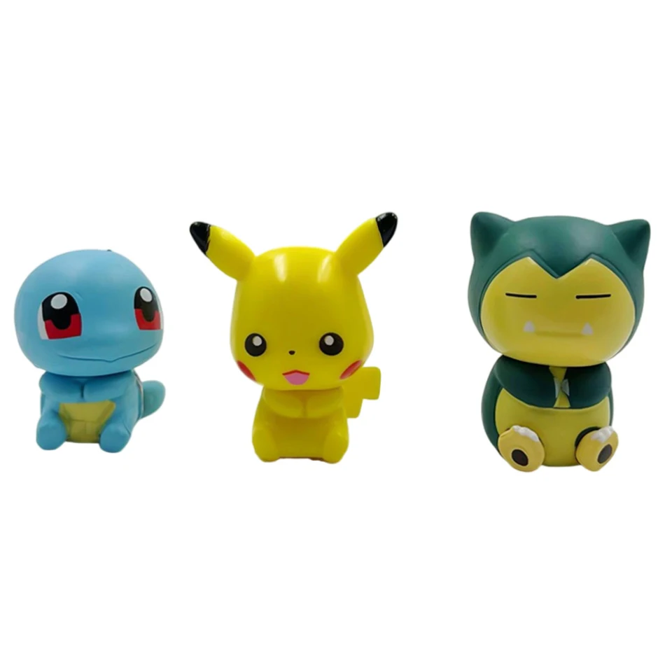 6pcs Pokemon Pikachu Anime Toys Dolls for Kids Action Figure Toy Charmander Squirtle Cartoon Doll Boys Girls Child Birthday Gift