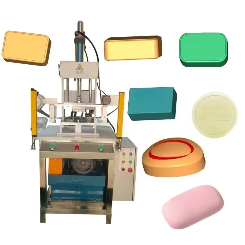 Customized Pneumatic Cold Pressed Soap Stamping Molding Machine Easy To Operate For Handmade Bar Soap