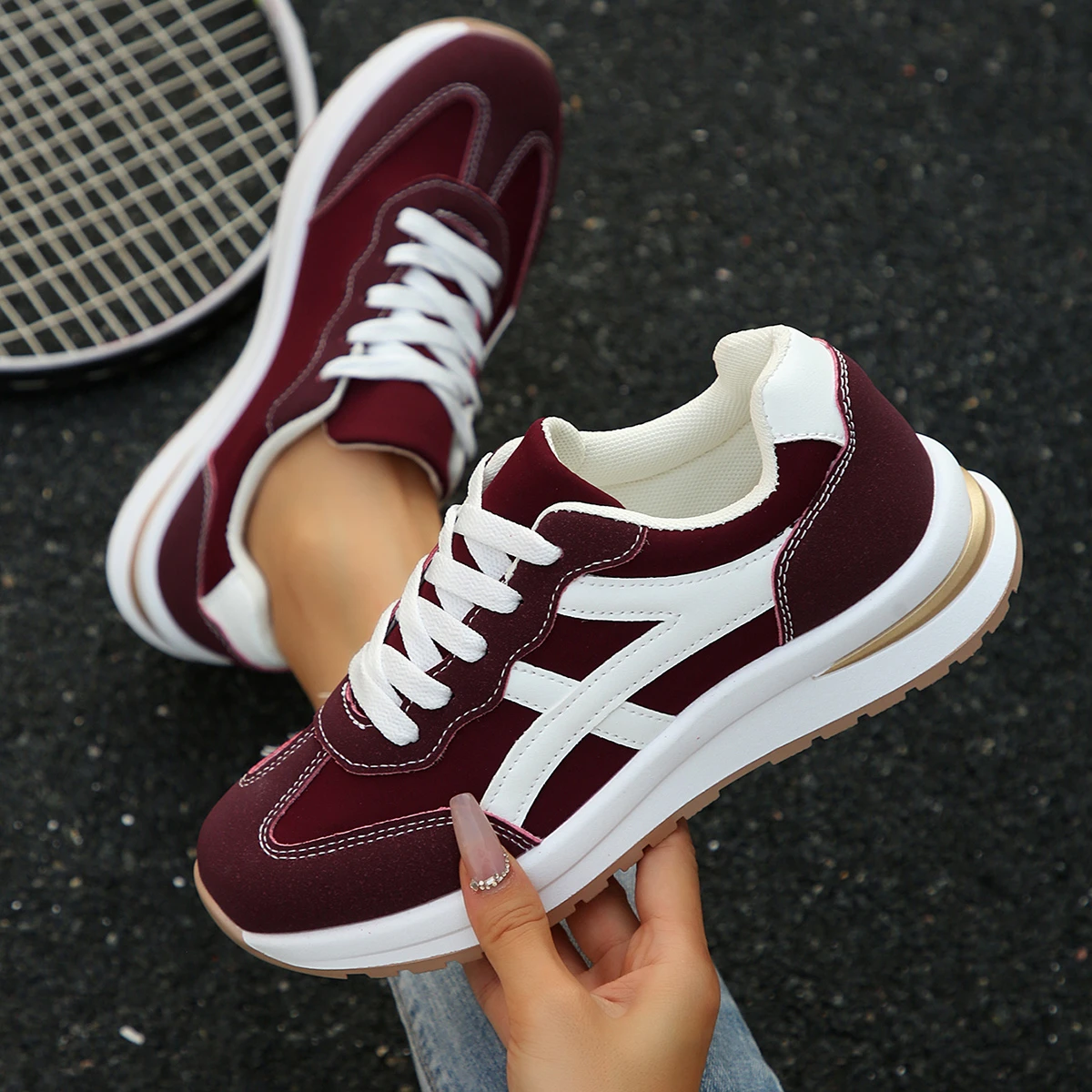 

Весенне-осенняя элегантная пикантная обувь для бега для спорта и отдыха, модная бестселлерная новая удобная женская обувь больших размеров